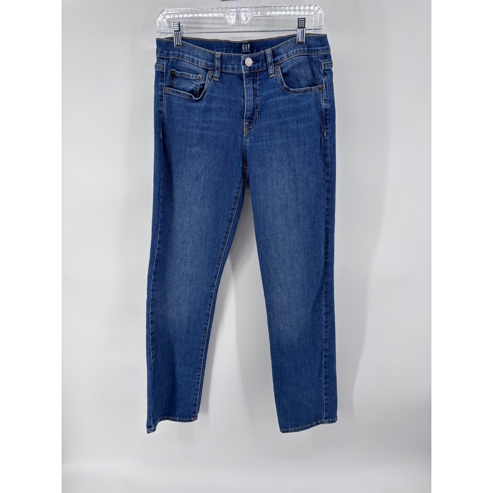 GAP Denim Womens Size 30 Regular Blue Jeans Mid Rise Slim‎ Ankle 29" inseam